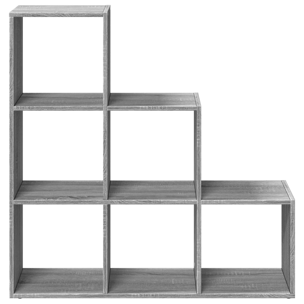 Kamerscherm / boekenkast 3-laags 99x29x99 cm hout grijs sonoma is nu te koop bij PeponiXL, paradijselijk wonen!