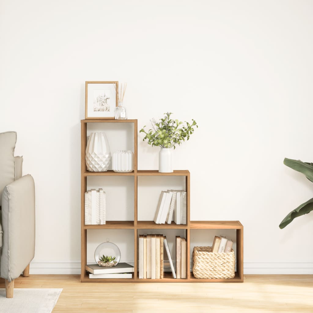 Kamerscherm / boekenkast 3-laags 99x29x99 cm hout artisanaal is nu te koop bij PeponiXL, paradijselijk wonen!