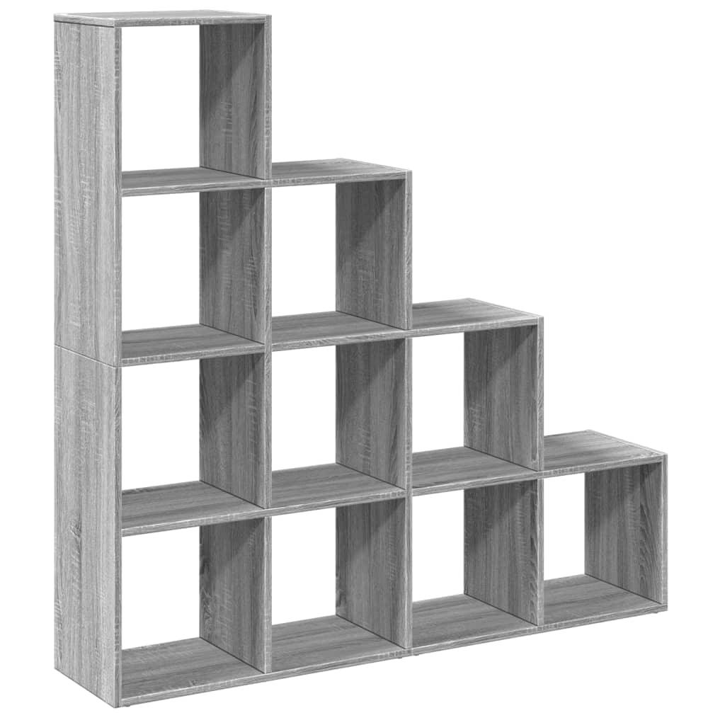 Kamerscherm / boekenkast 131,5x29x131,5 cm hout grijs sonoma is nu te koop bij PeponiXL, paradijselijk wonen!