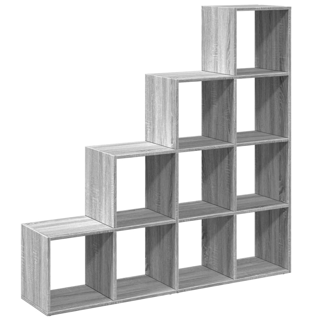 Kamerscherm / boekenkast 131,5x29x131,5 cm hout grijs sonoma is nu te koop bij PeponiXL, paradijselijk wonen!