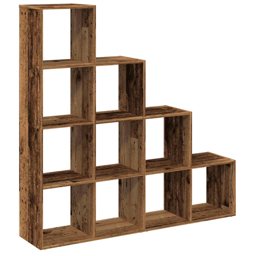 Kamerscherm / boekenkast 131,5x29x131,5 cm hout oud hout is nu te koop bij PeponiXL, paradijselijk wonen!