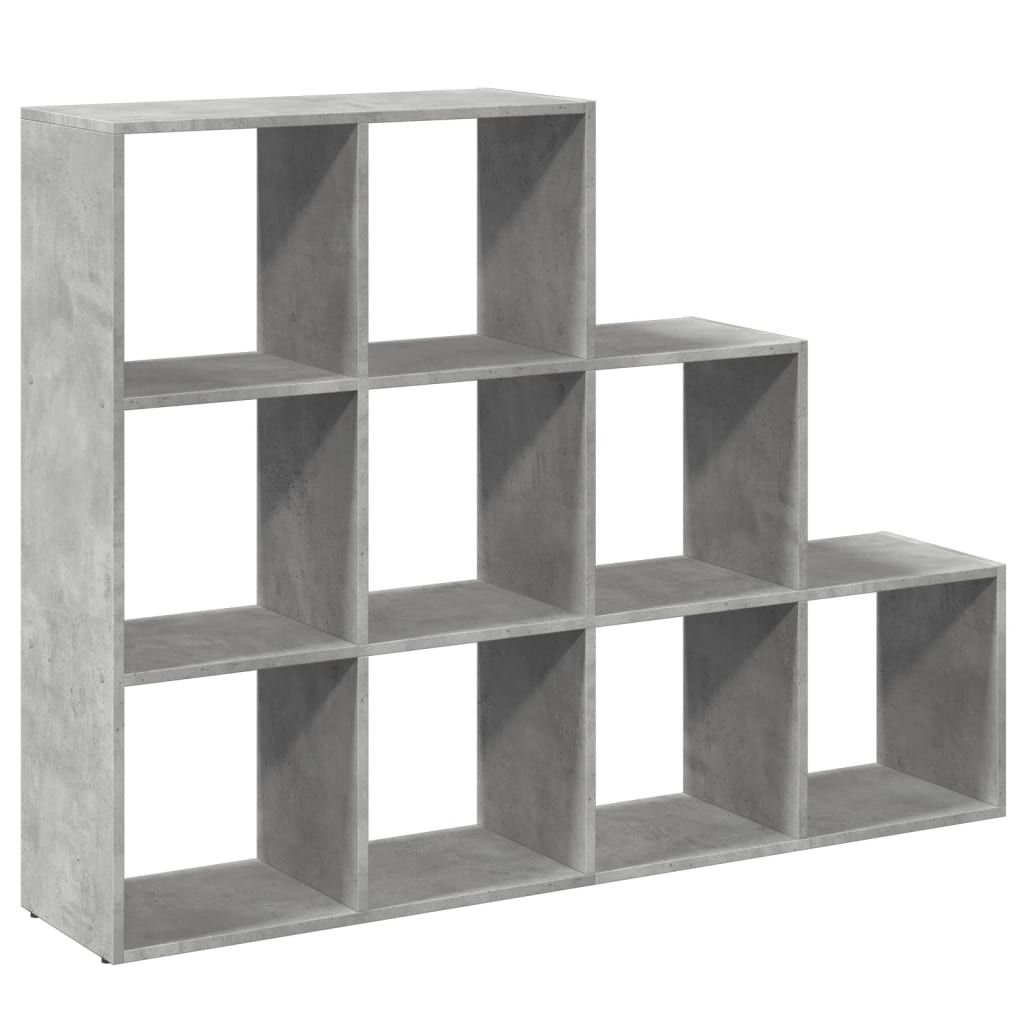 Kamerscherm / boekenkast 3-laags 137,5x29x103,5 cm hout grijs is nu te koop bij PeponiXL, paradijselijk wonen!