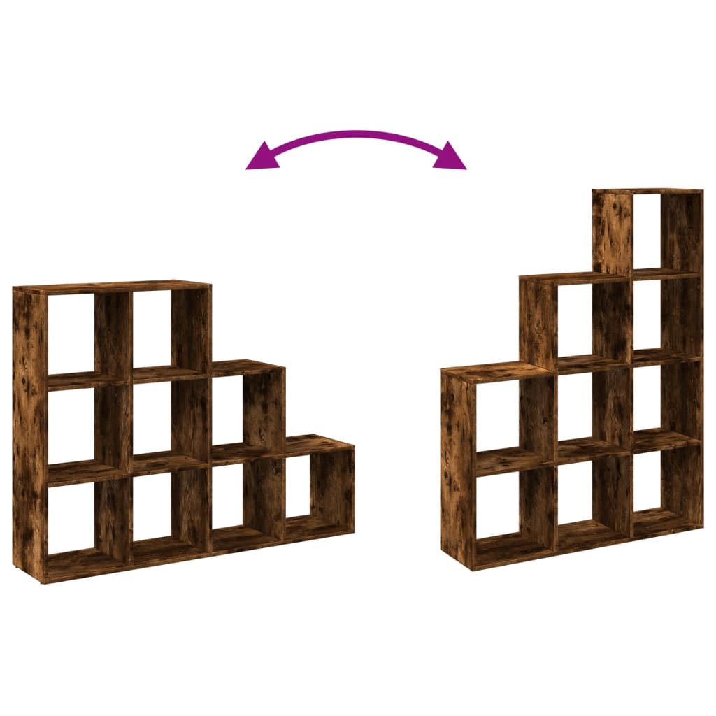 Kamerscherm / boekenkast 137,5x29x103,5 cm hout gerookt eiken is nu te koop bij PeponiXL, paradijselijk wonen!