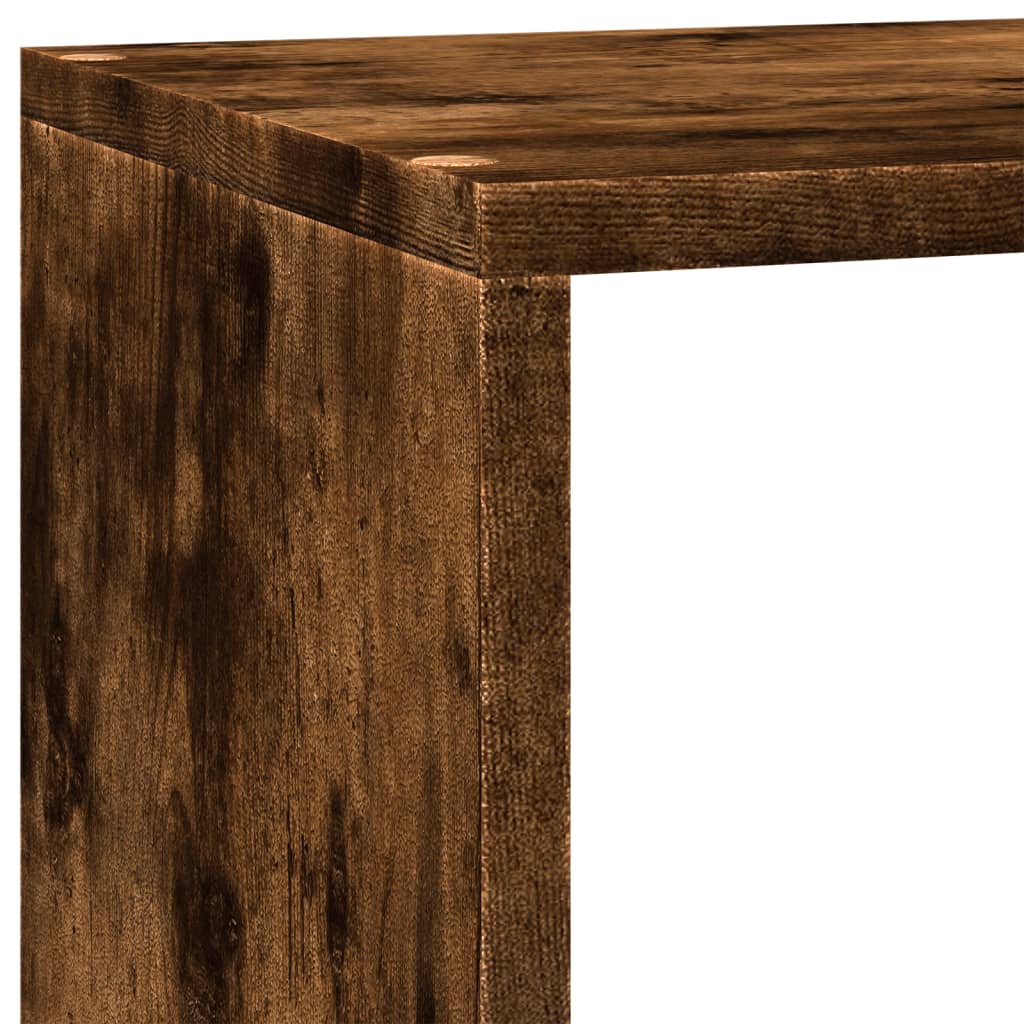 Kamerscherm / boekenkast 137,5x29x103,5 cm hout gerookt eiken is nu te koop bij PeponiXL, paradijselijk wonen!