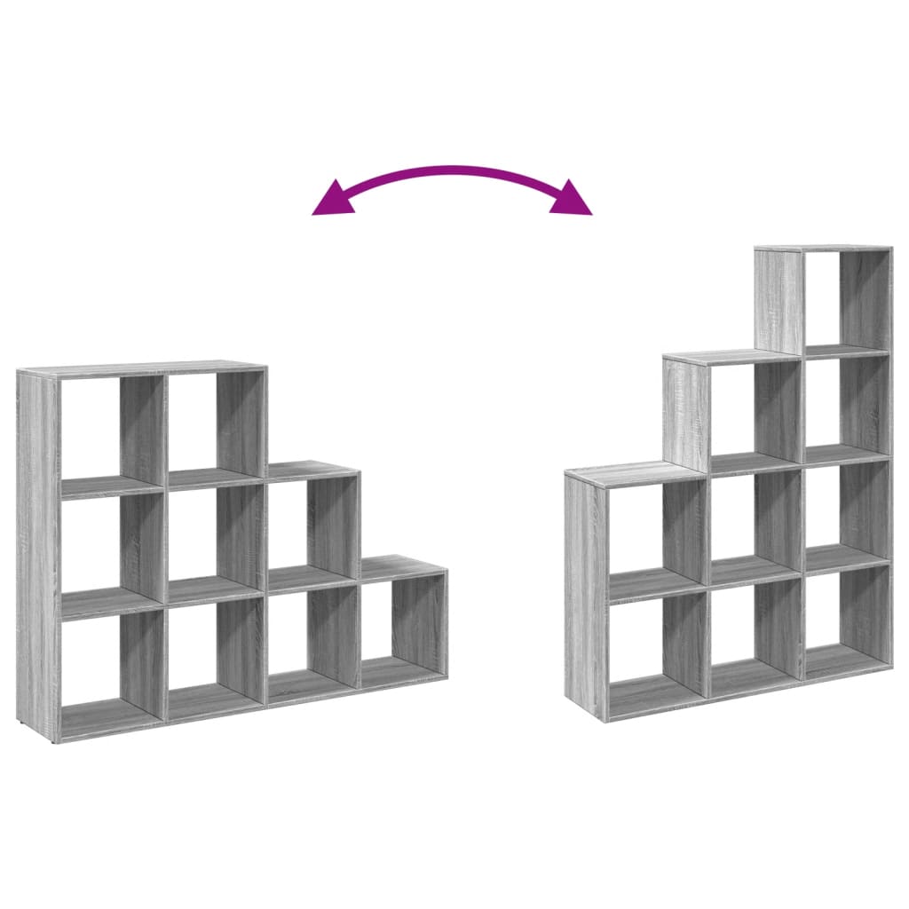 Kamerscherm / boekenkast 137,5x29x103,5 cm hout grijs sonoma is nu te koop bij PeponiXL, paradijselijk wonen!
