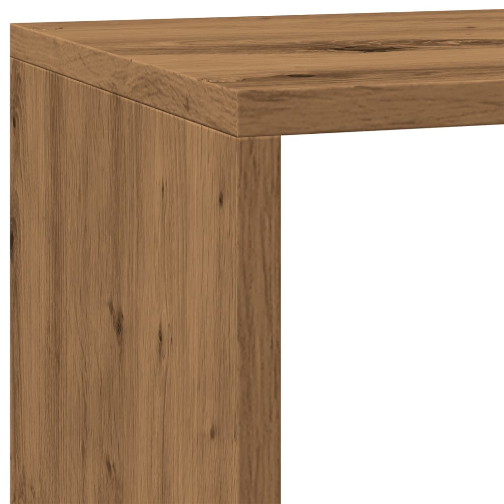 Kamerscherm / boekenkast 137,5x29x103,5 cm hout artisanaal eik is nu te koop bij PeponiXL, paradijselijk wonen!