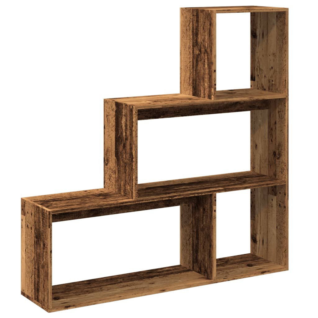 Kamerscherm / boekenkast 3-laags 123x29x123 cm hout oud hout is nu te koop bij PeponiXL, paradijselijk wonen!