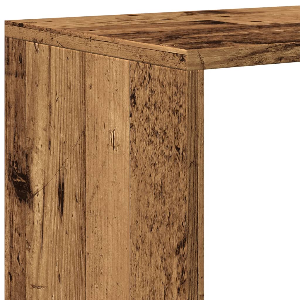 Kamerscherm / boekenkast 3-laags 123x29x123 cm hout oud hout is nu te koop bij PeponiXL, paradijselijk wonen!