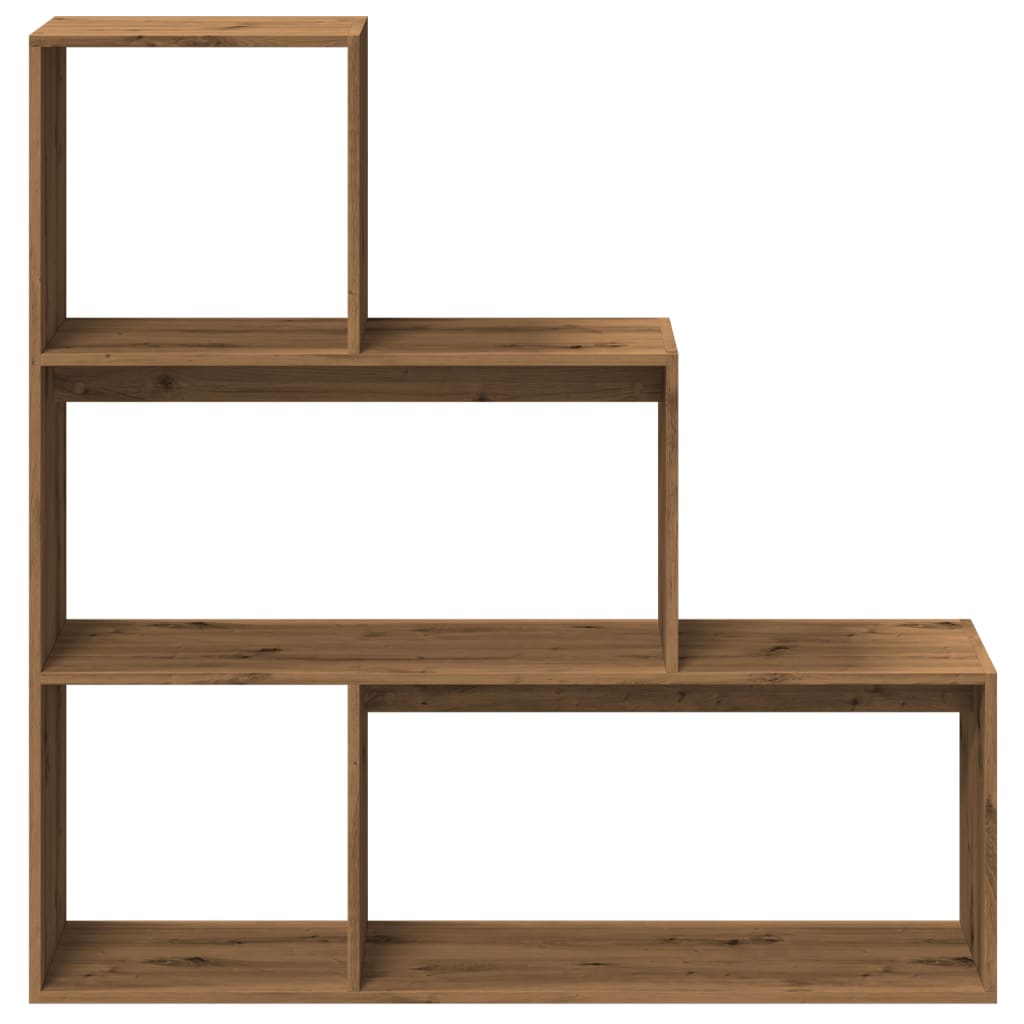Kamerscherm / boekenkast 123x29x123 cm hout artisanaal eiken is nu te koop bij PeponiXL, paradijselijk wonen!