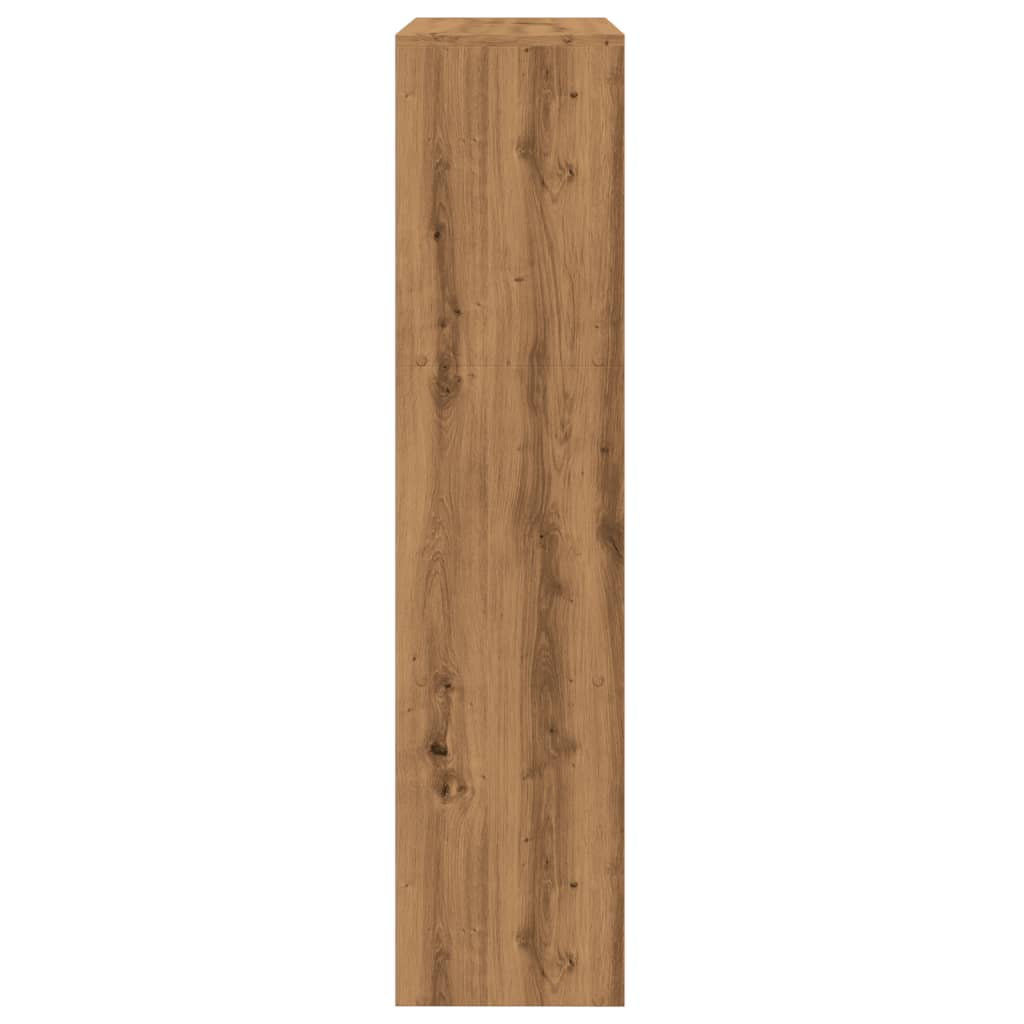 Kamerscherm / boekenkast 123x29x123 cm hout artisanaal eiken is nu te koop bij PeponiXL, paradijselijk wonen!