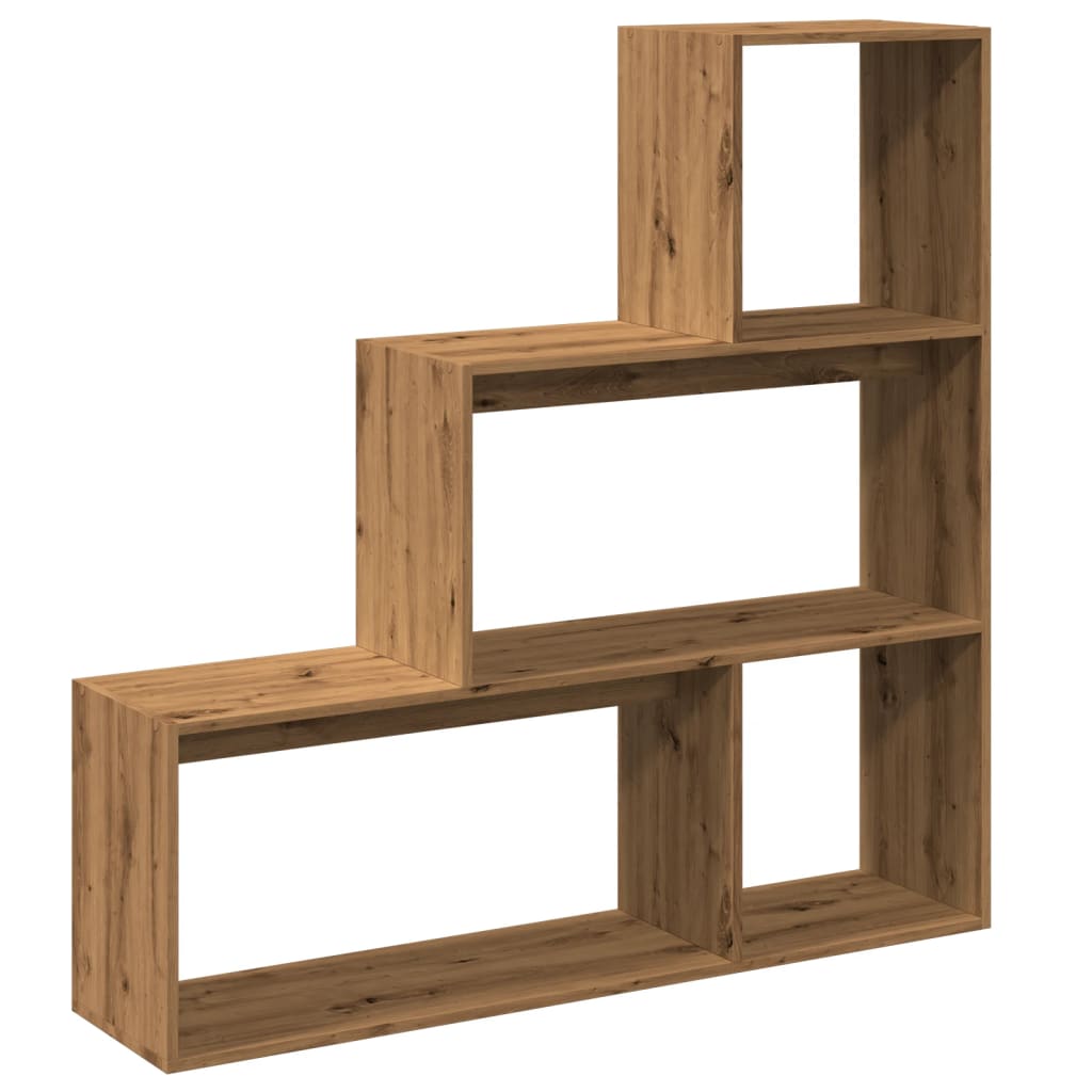 Kamerscherm / boekenkast 123x29x123 cm hout artisanaal eiken is nu te koop bij PeponiXL, paradijselijk wonen!