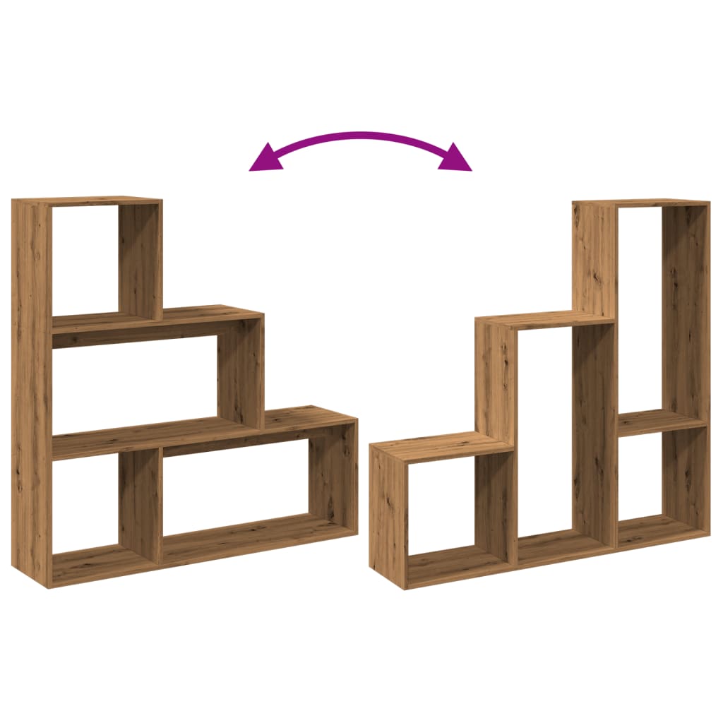 Kamerscherm / boekenkast 123x29x123 cm hout artisanaal eiken is nu te koop bij PeponiXL, paradijselijk wonen!