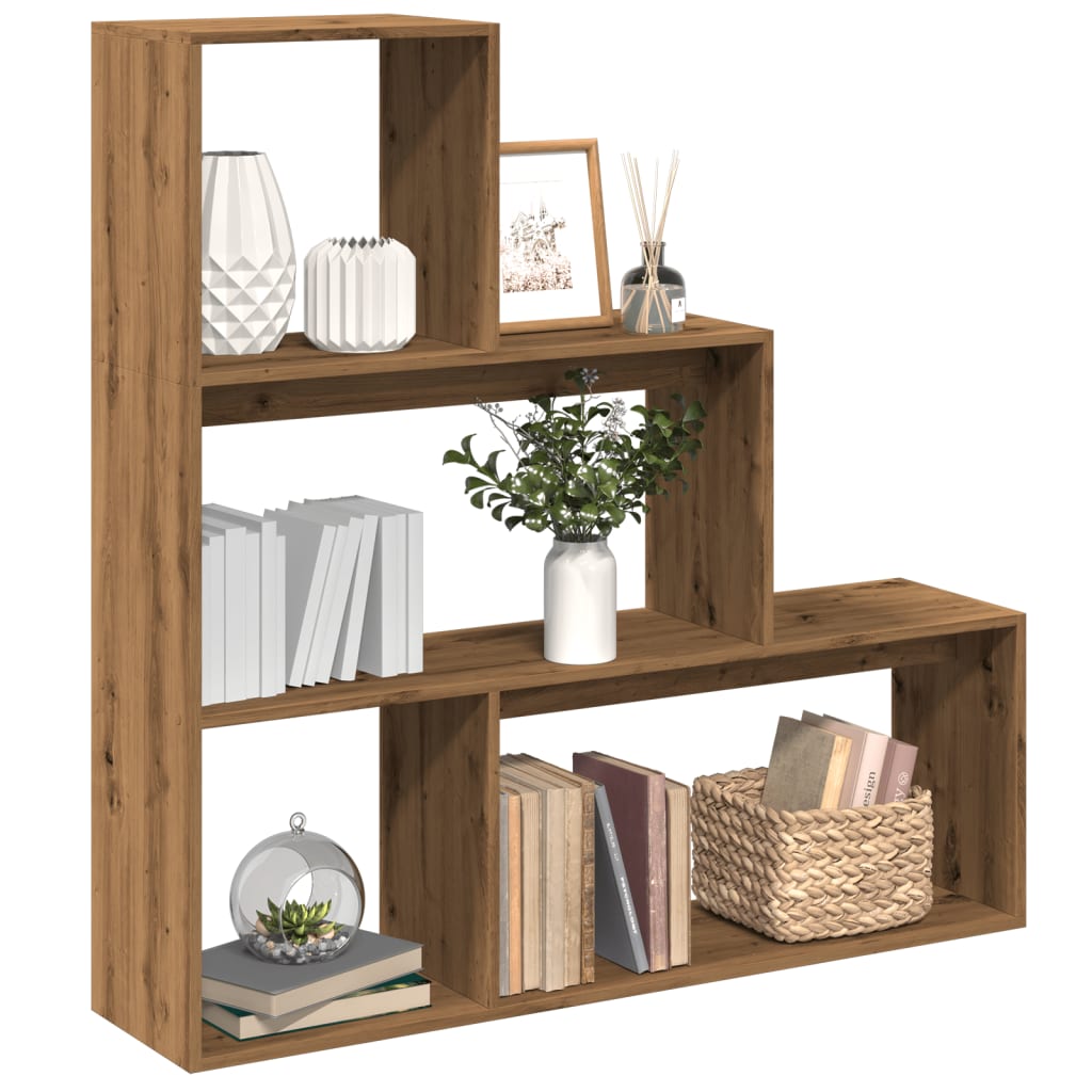 Kamerscherm / boekenkast 123x29x123 cm hout artisanaal eiken is nu te koop bij PeponiXL, paradijselijk wonen!