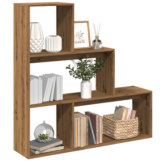 Kamerscherm / boekenkast 123x29x123 cm hout artisanaal eiken is nu te koop bij PeponiXL, paradijselijk wonen!