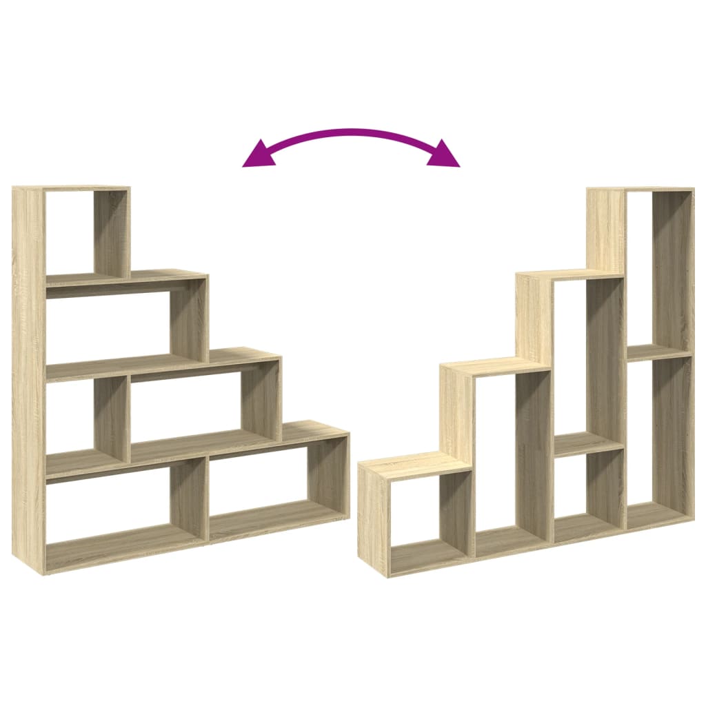 Kamerscherm / boekenkast 143,5x29x143,5 cm hout sonoma eiken is nu te koop bij PeponiXL, paradijselijk wonen!