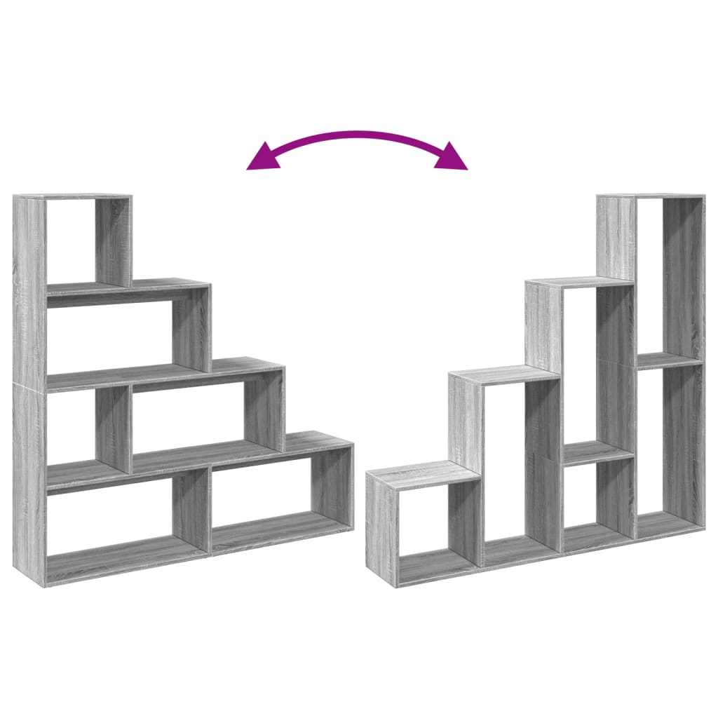 Kamerscherm / boekenkast 143,5x29x143,5 cm hout grijs sonoma is nu te koop bij PeponiXL, paradijselijk wonen!