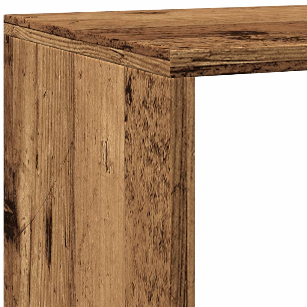Kamerscherm / boekenkast 143,5x29x143,5 cm hout oud hout is nu te koop bij PeponiXL, paradijselijk wonen!