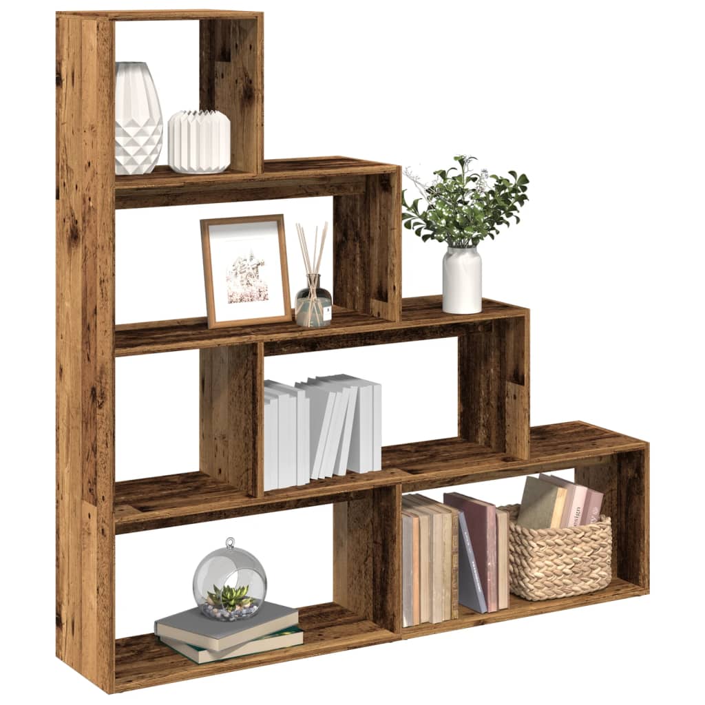 Kamerscherm / boekenkast 143,5x29x143,5 cm hout oud hout is nu te koop bij PeponiXL, paradijselijk wonen!