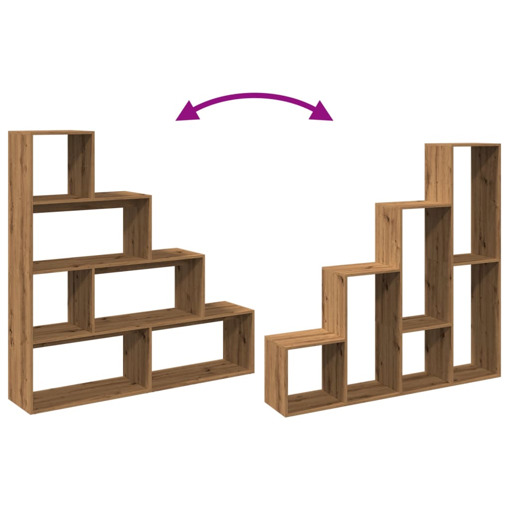 Kamerscherm / boekenkast 143,5x29x143,5 cm hout artisanaal eik is nu te koop bij PeponiXL, paradijselijk wonen!