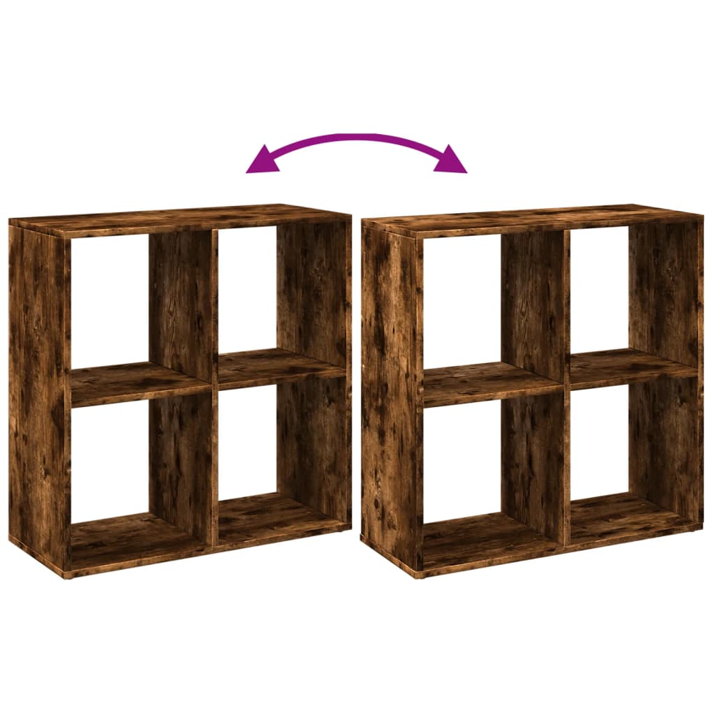 Kamerscherm / boekenkast 69,5x29x69,5 cm hout gerookt eiken is nu te koop bij PeponiXL, paradijselijk wonen!