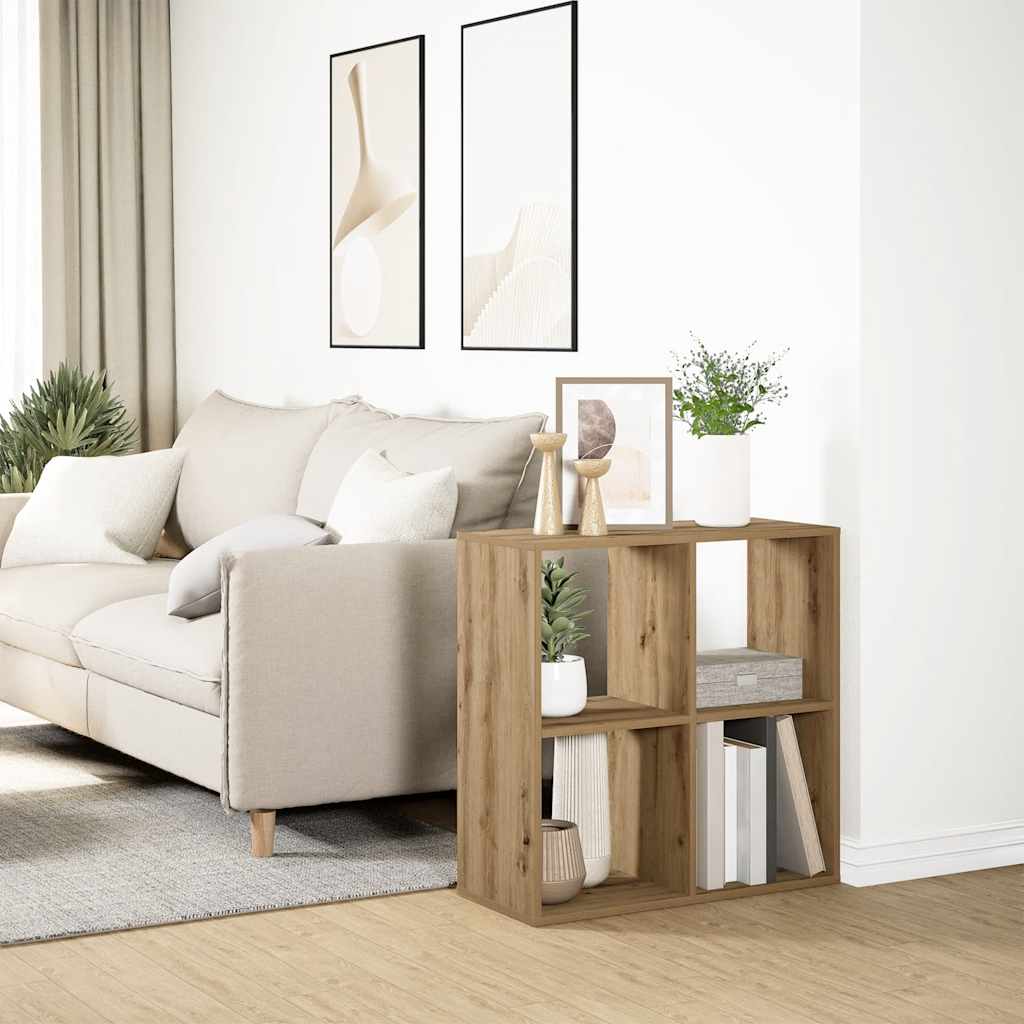 Kamerscherm / boekenkast 69,5x29x69,5 cm hout artisanaal eiken is nu te koop bij PeponiXL, paradijselijk wonen!