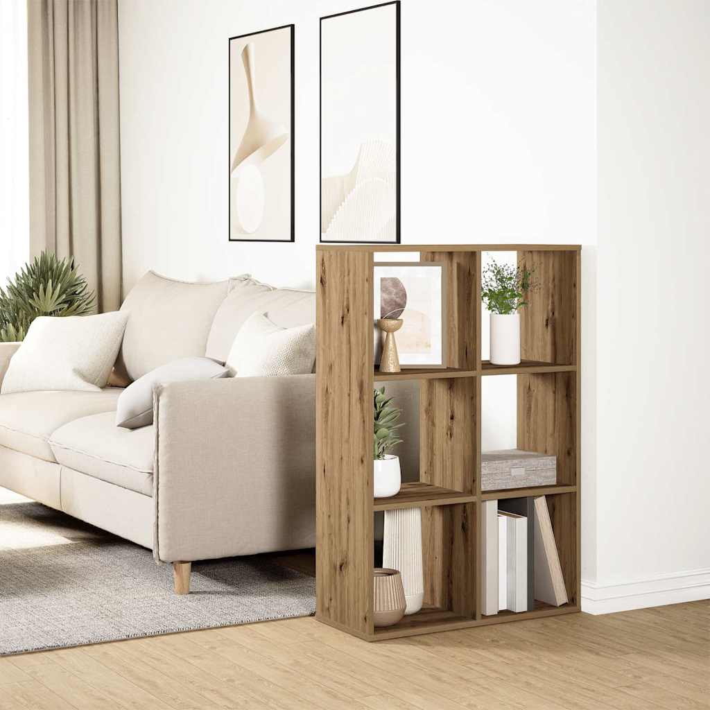 Kamerscherm / boekenkast 69,5x29x103,5 cm hout artisanaal eiken is nu te koop bij PeponiXL, paradijselijk wonen!