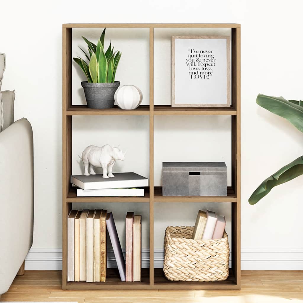 Kamerscherm / boekenkast 69,5x29x103,5 cm hout artisanaal eiken is nu te koop bij PeponiXL, paradijselijk wonen!