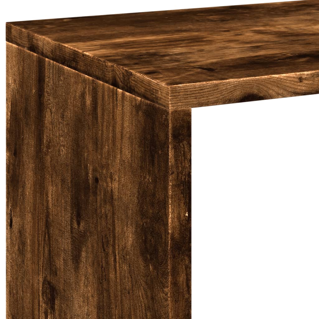 Kamerscherm / boekenkast 69,5x29x137,5 cm hout gerookt eiken is nu te koop bij PeponiXL, paradijselijk wonen!