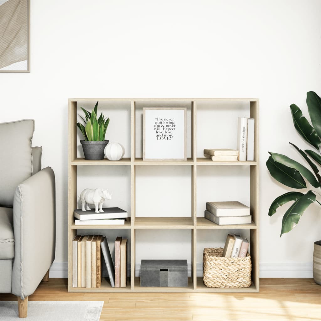 Kamerscherm / boekenkast 102x29x103,5 cm hout sonoma eikenkleur is nu te koop bij PeponiXL, paradijselijk wonen!
