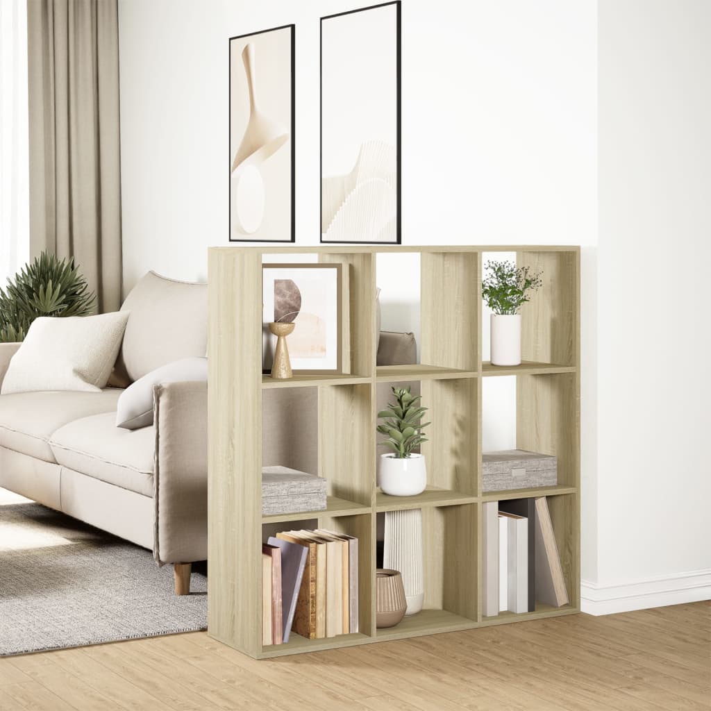 Kamerscherm / boekenkast 102x29x103,5 cm hout sonoma eikenkleur is nu te koop bij PeponiXL, paradijselijk wonen!