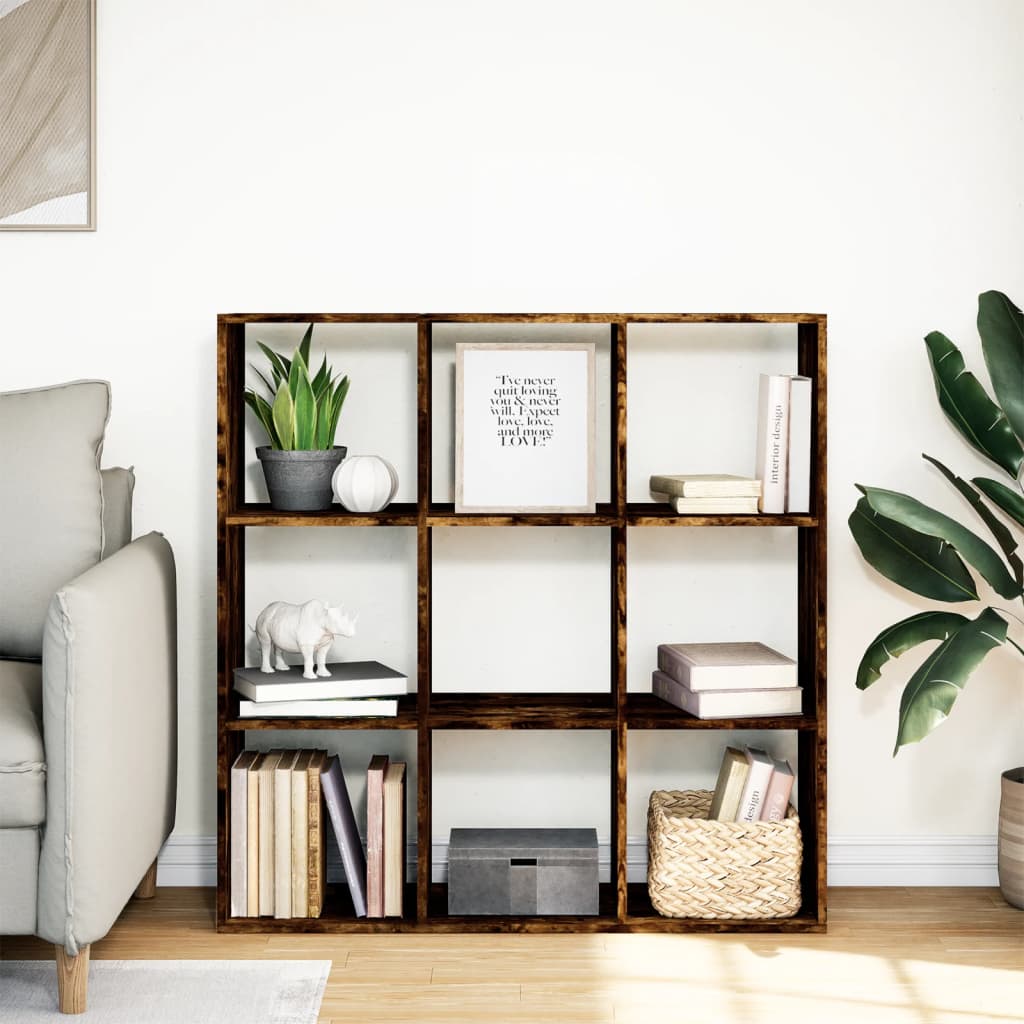 Kamerscherm / boekenkast 102x29x103,5 cm hout gerookt eiken is nu te koop bij PeponiXL, paradijselijk wonen!