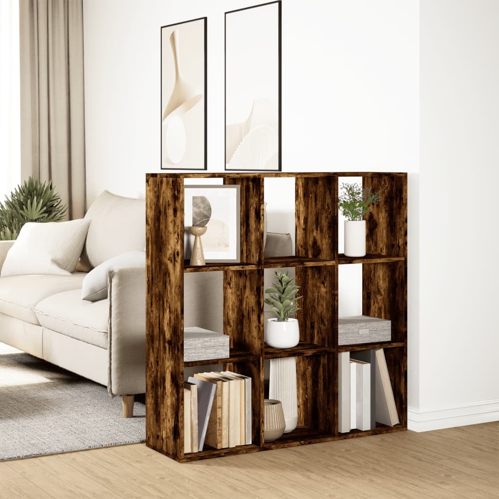 Kamerscherm / boekenkast 102x29x103,5 cm hout gerookt eiken is nu te koop bij PeponiXL, paradijselijk wonen!