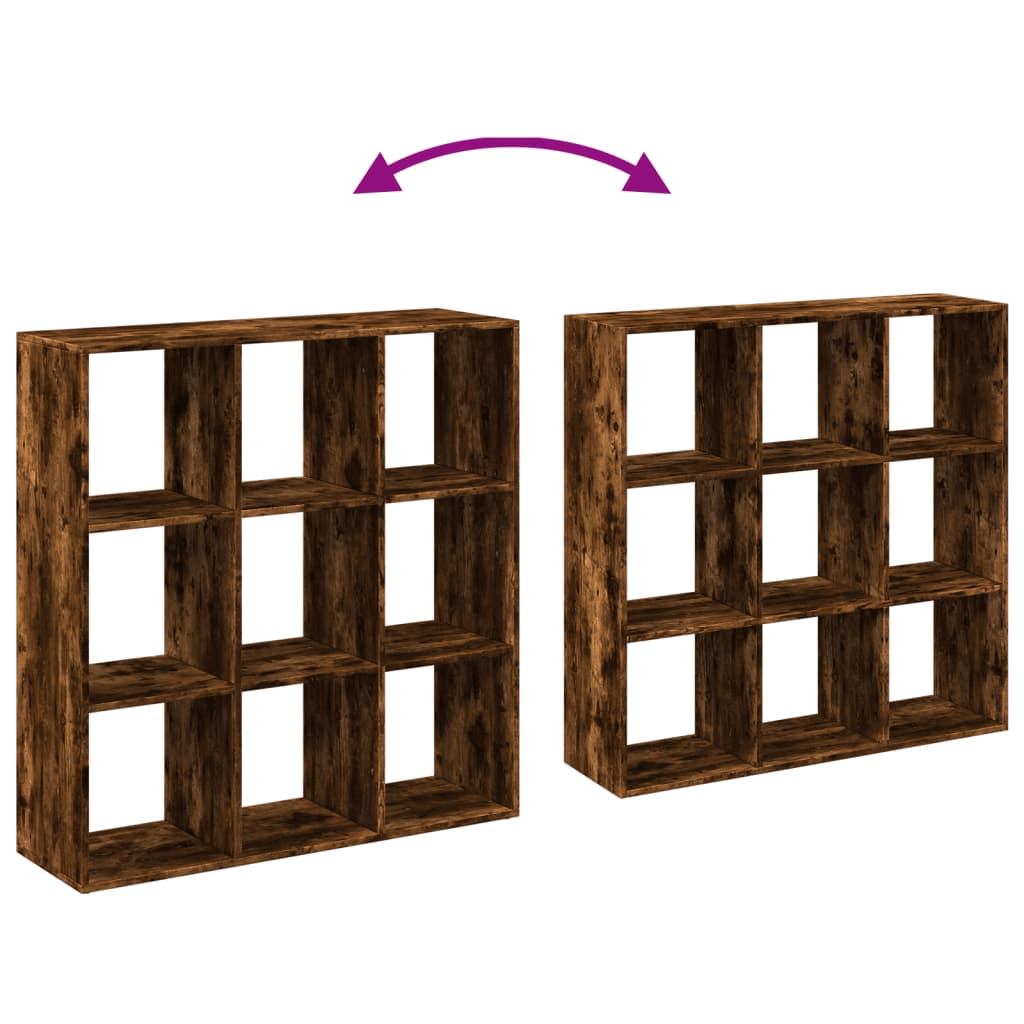 Kamerscherm / boekenkast 102x29x103,5 cm hout gerookt eiken is nu te koop bij PeponiXL, paradijselijk wonen!