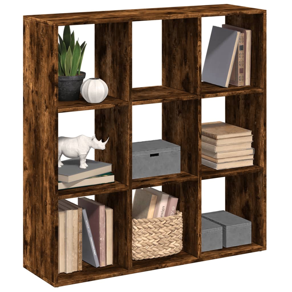 Kamerscherm / boekenkast 102x29x103,5 cm hout gerookt eiken is nu te koop bij PeponiXL, paradijselijk wonen!