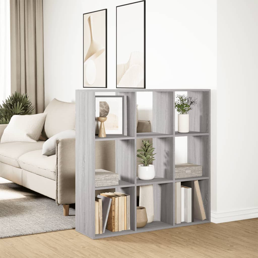 Kamerscherm / boekenkast 102x29x103,5 cm hout grijs sonoma is nu te koop bij PeponiXL, paradijselijk wonen!