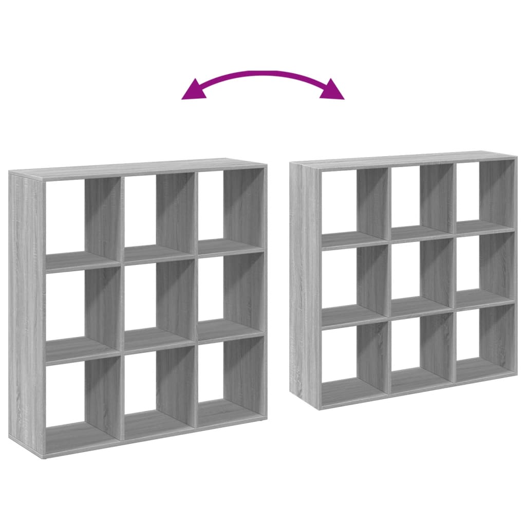 Kamerscherm / boekenkast 102x29x103,5 cm hout grijs sonoma is nu te koop bij PeponiXL, paradijselijk wonen!