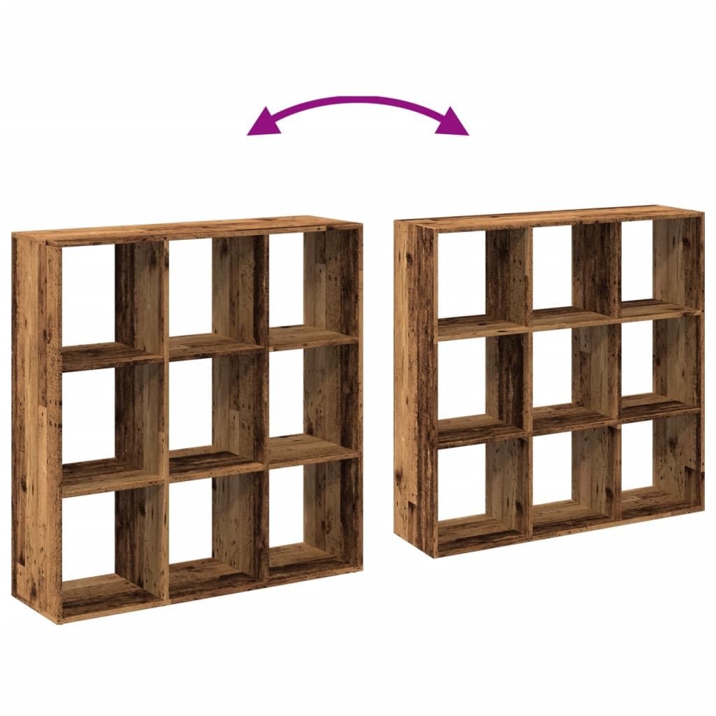 Kamerscherm / boekenkast 102x29x103,5 cm hout oud houtkleurig is nu te koop bij PeponiXL, paradijselijk wonen!