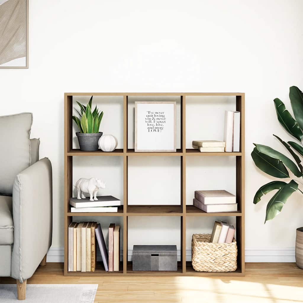 Kamerscherm / boekenkast 102x29x103,5 cm hout artisanaal eiken is nu te koop bij PeponiXL, paradijselijk wonen!