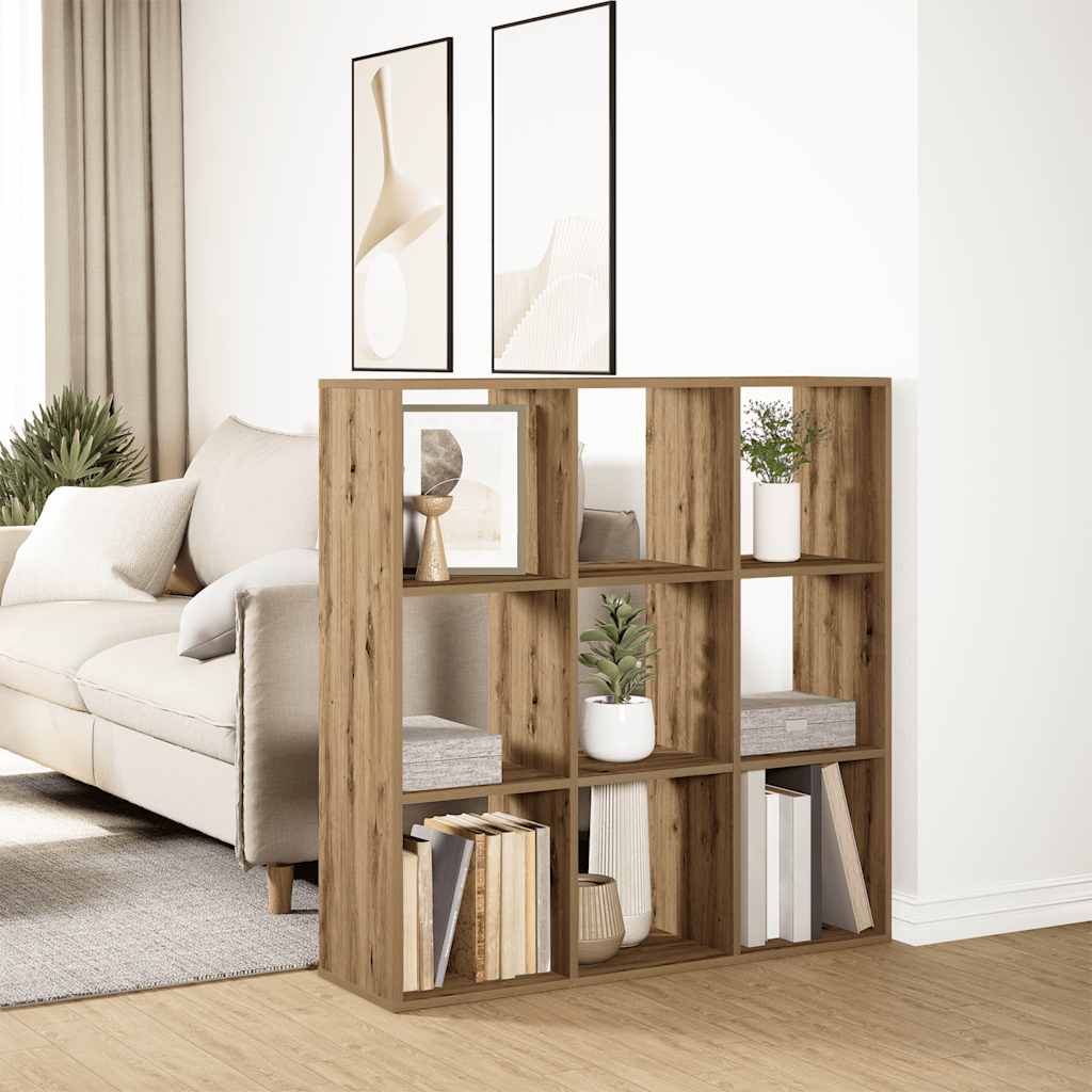 Kamerscherm / boekenkast 102x29x103,5 cm hout artisanaal eiken is nu te koop bij PeponiXL, paradijselijk wonen!