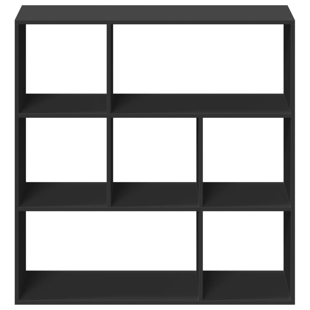 Kamerscherm / boekenkast 102x29x103,5 cm bewerkt hout zwart is nu te koop bij PeponiXL, paradijselijk wonen!