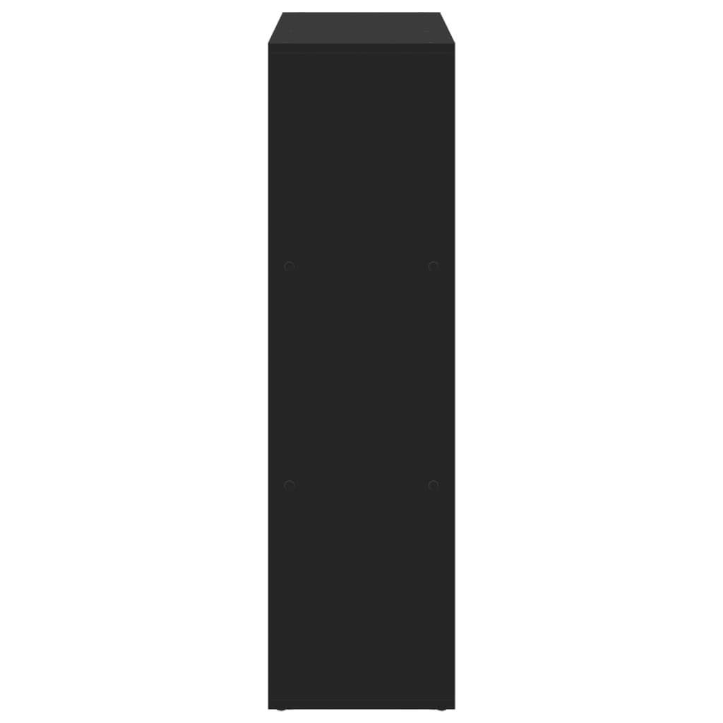 Kamerscherm / boekenkast 102x29x103,5 cm bewerkt hout zwart is nu te koop bij PeponiXL, paradijselijk wonen!