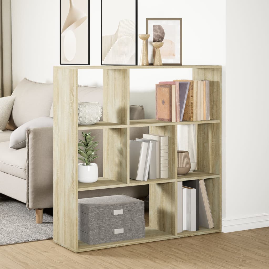 Kamerscherm / boekenkast 102x29x103,5 cm hout sonoma eikenkleur is nu te koop bij PeponiXL, paradijselijk wonen!
