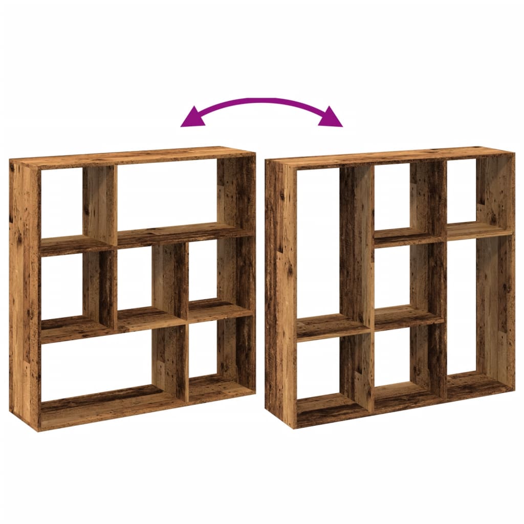 Kamerscherm / boekenkast 102x29x103,5 cm hout oud houtkleurig is nu te koop bij PeponiXL, paradijselijk wonen!