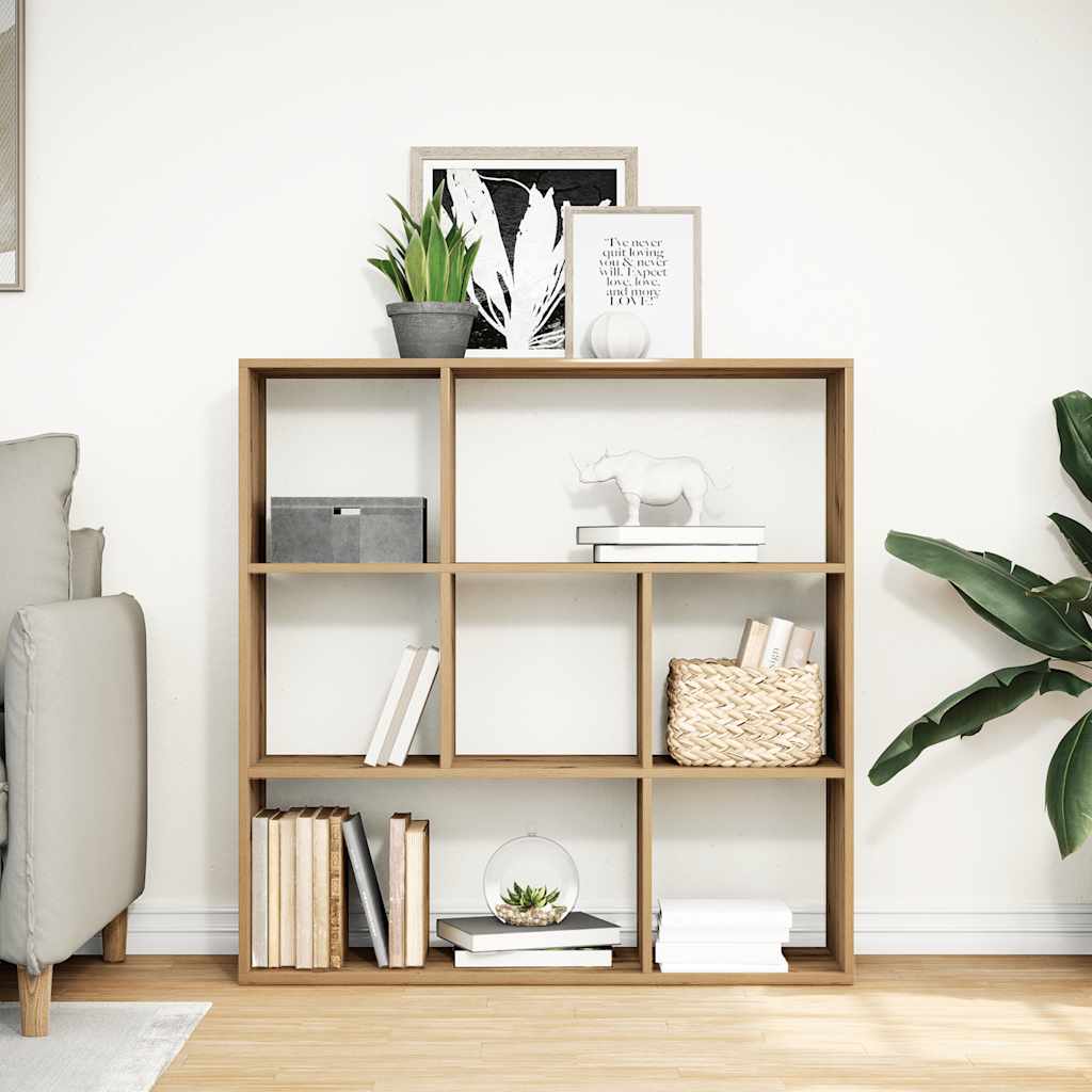 Kamerscherm / boekenkast 102x29x103,5 cm hout artisanaal eiken is nu te koop bij PeponiXL, paradijselijk wonen!