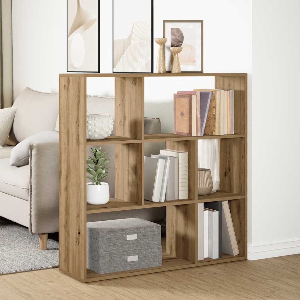 Kamerscherm / boekenkast 102x29x103,5 cm hout artisanaal eiken is nu te koop bij PeponiXL, paradijselijk wonen!