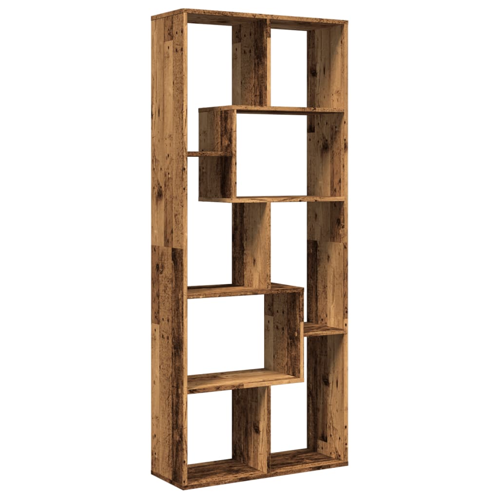 Kamerscherm / boekenkast 67x25x161,5 cm hout oud houtkleur is nu te koop bij PeponiXL, paradijselijk wonen!