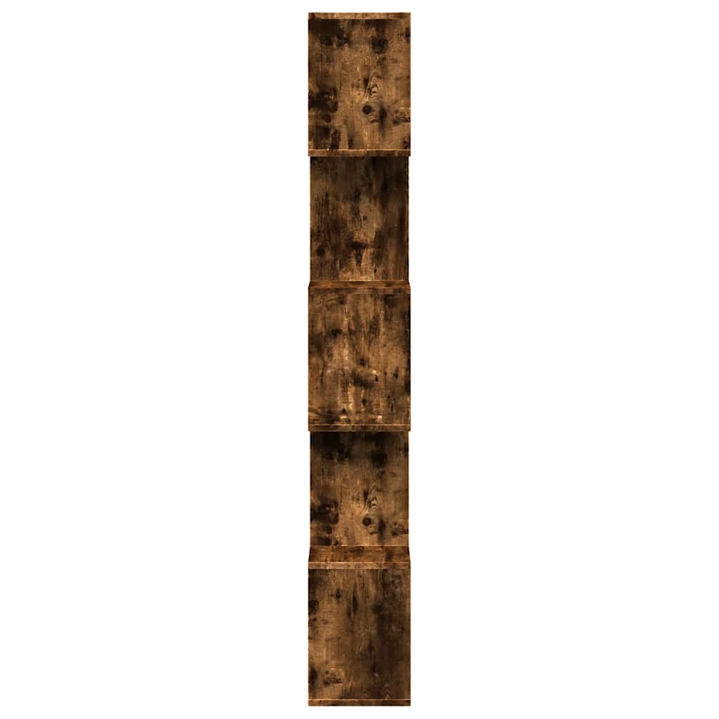 Kamerscherm / boekenkast 5-laags 70x24x161 cm hout gerookt eik is nu te koop bij PeponiXL, paradijselijk wonen!