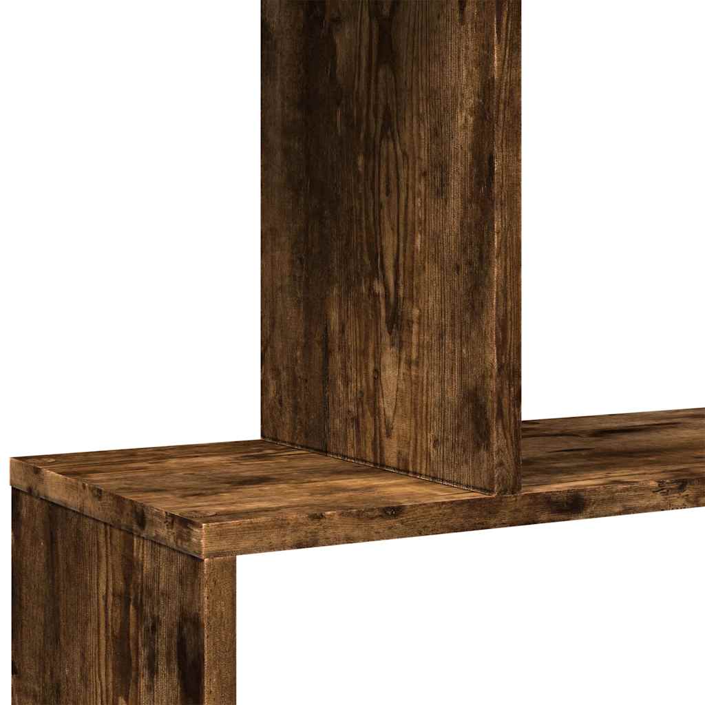 Kamerscherm / boekenkast 5-laags 70x24x161 cm hout gerookt eik is nu te koop bij PeponiXL, paradijselijk wonen!