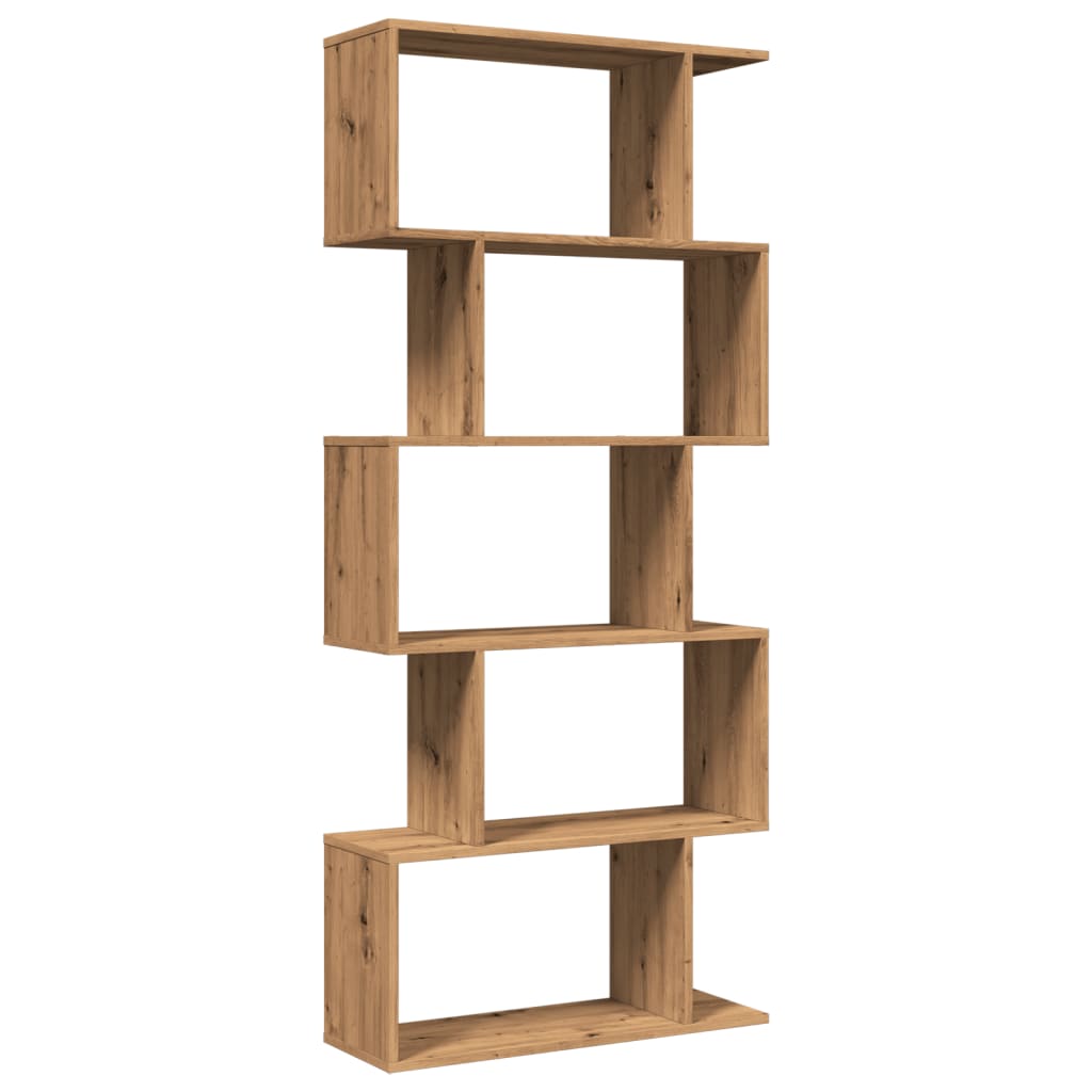 Kamerscherm / boekenkast 5-laags 70x24x161 cm hout artisanaal is nu te koop bij PeponiXL, paradijselijk wonen!