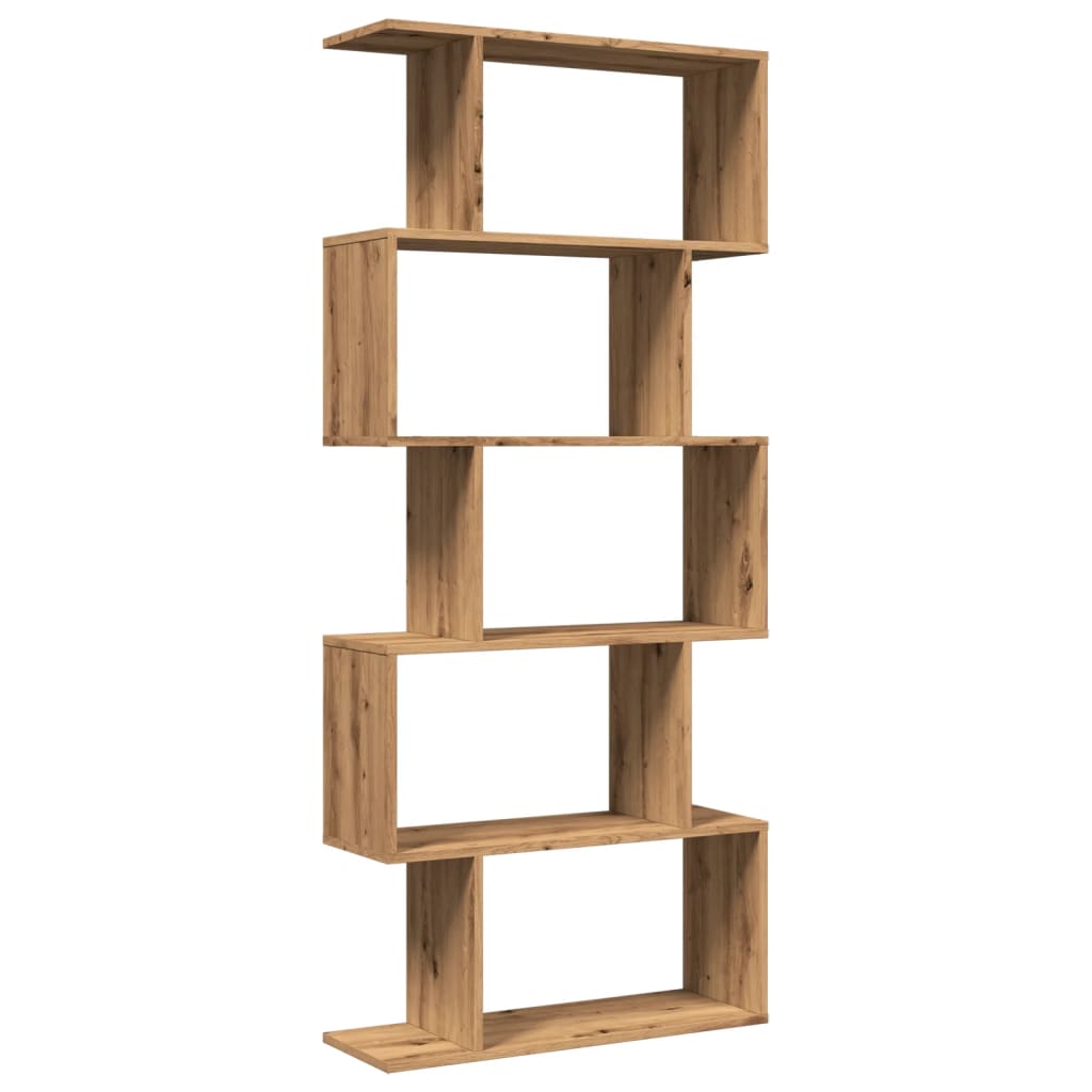 Kamerscherm / boekenkast 5-laags 70x24x161 cm hout artisanaal is nu te koop bij PeponiXL, paradijselijk wonen!